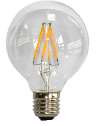 ΛΑΜΠΤΗΡAΣ LED FILAMENT ΔΙΑΦΑΝH 4W   E27 - G125