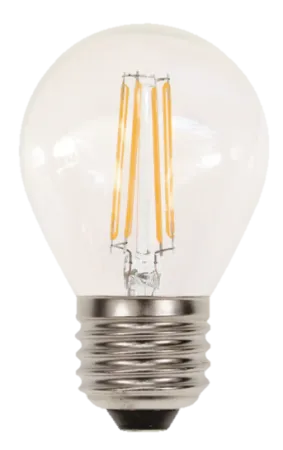 ΛΑΜΠΤΗΡAΣ LED FILAMENT ΔΙΑΦΑΝH 4W   E27 - G45