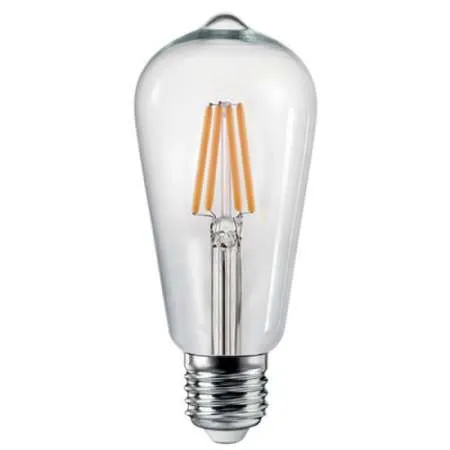 ΛΑΜΠΤΗΡAΣ LED FILAMENT ΔΙΑΦΑΝH  4W   E27 - ST64