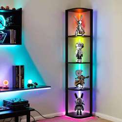 ΦΩΤΙΣΤΙΚΟ LED ΚΑΙ ΡΑΦΙΕΡΑ ΔΑΠΕΔΟΥ HOUSTON BLACK